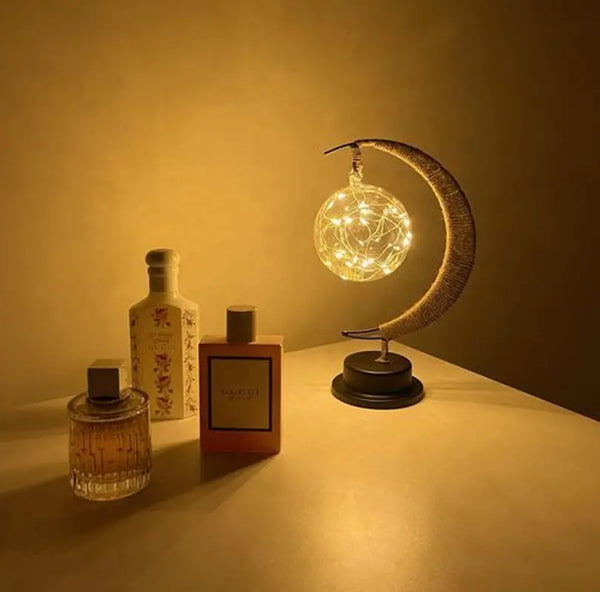 cozy warm glass moon lamp for dreamy ambience moontable