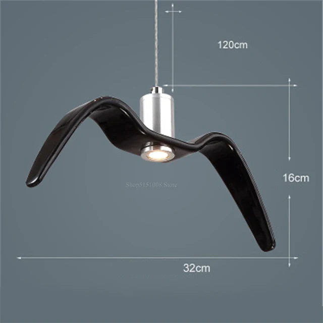bird inspired designer lamp birddrop