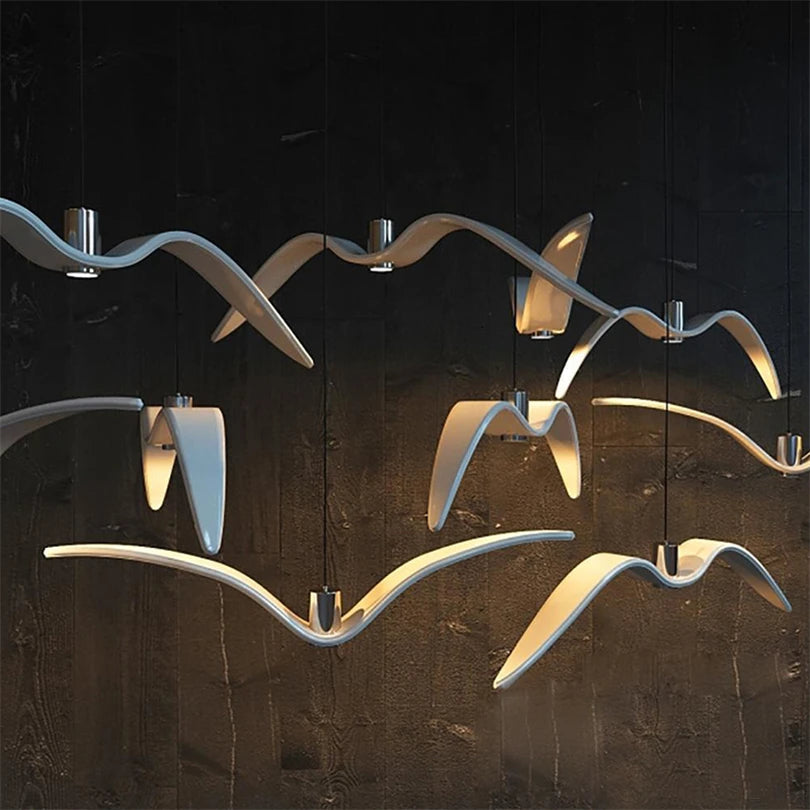 bird inspired designer lamp birddrop