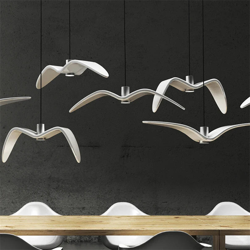 bird inspired designer lamp birddrop