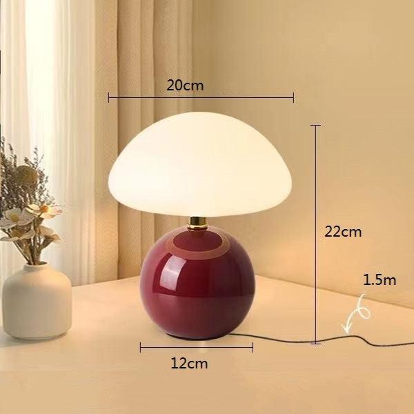 elegant french mushroom lamp