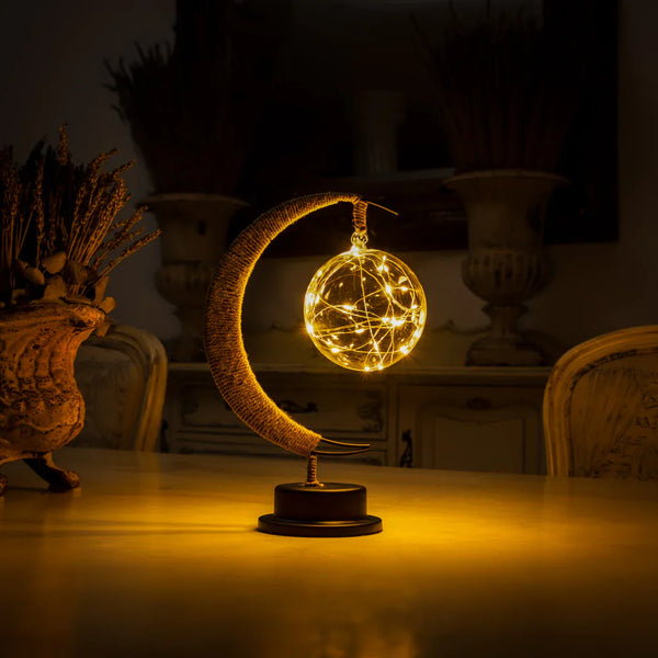 cozy warm glass moon lamp for dreamy ambience moontable