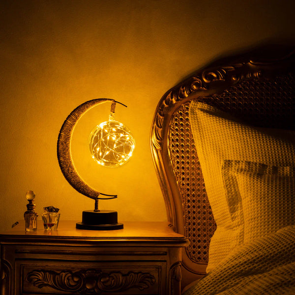 cozy warm glass moon lamp for dreamy ambience moontable