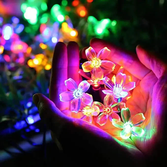 solar powered garden flower lights flowerlume