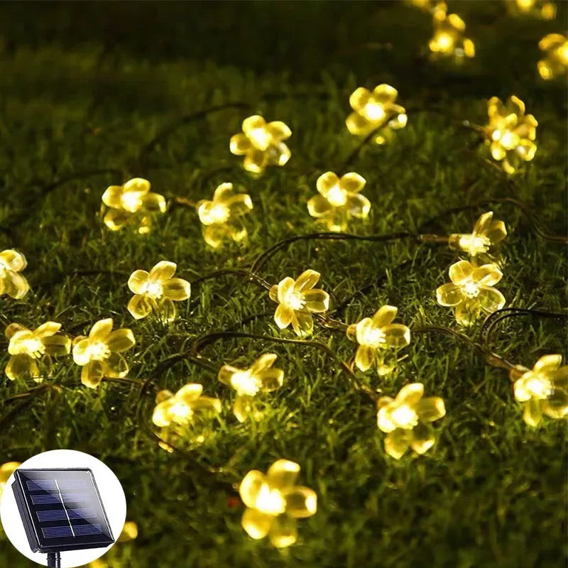 solar powered garden flower lights flowerlume