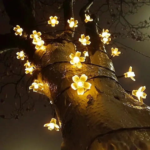 solar powered garden flower lights flowerlume