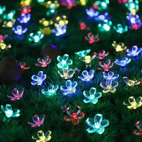 solar powered garden flower lights flowerlume