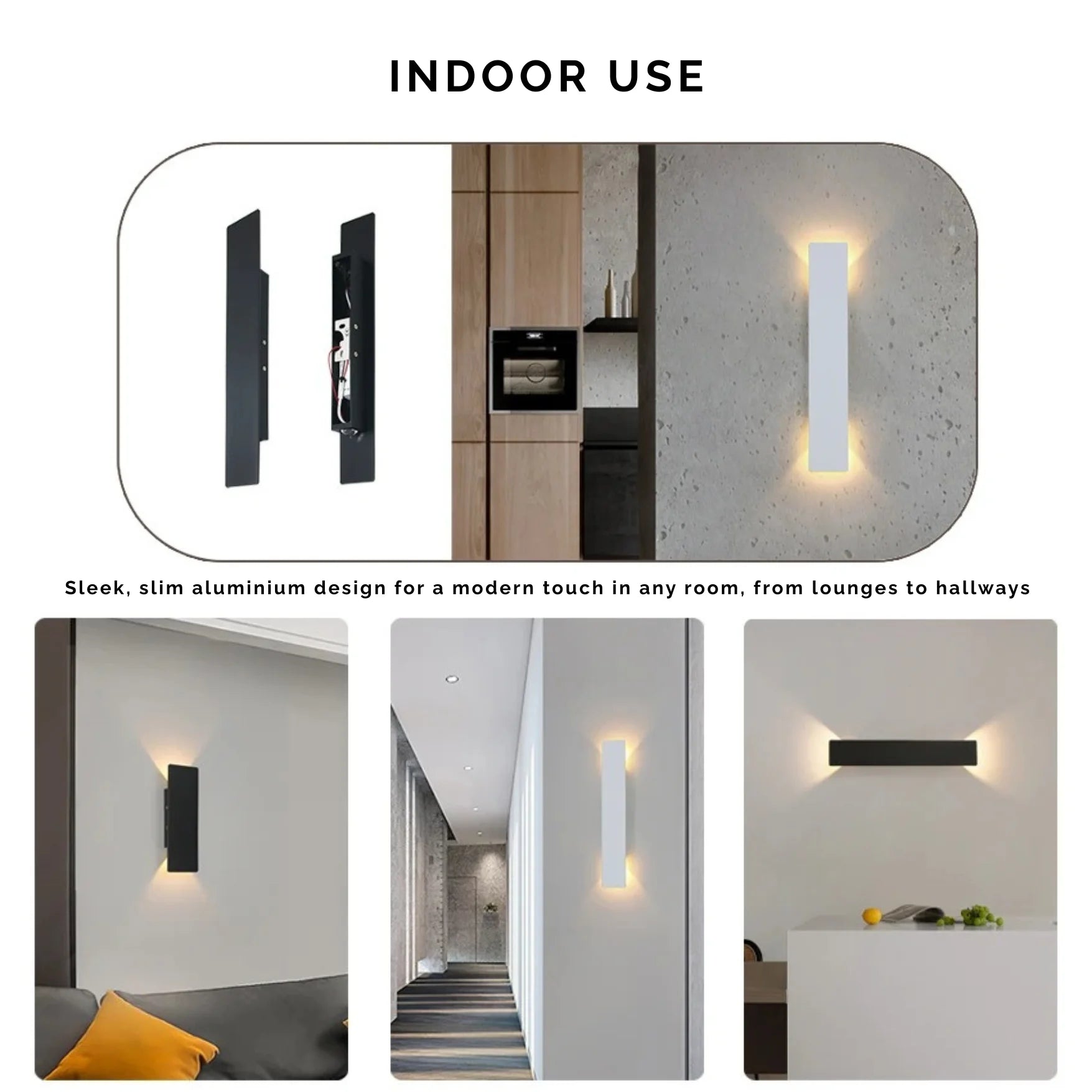 Outdoor Weatherproof LED Wall Lights - Garden/Patio/Balcony