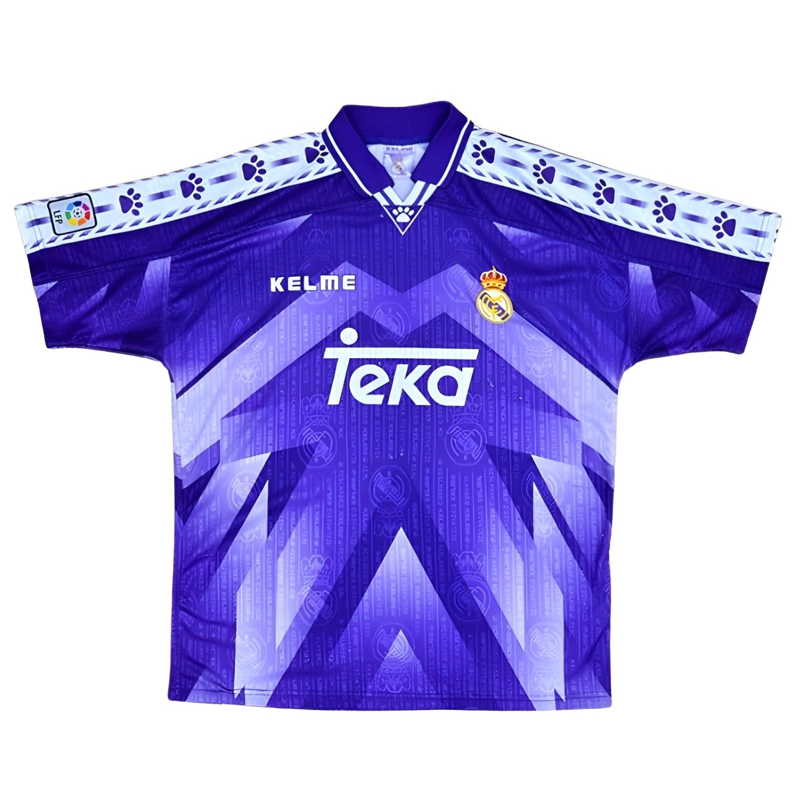 Real Madrid 1996-1997 Away Retro Football Shirt
