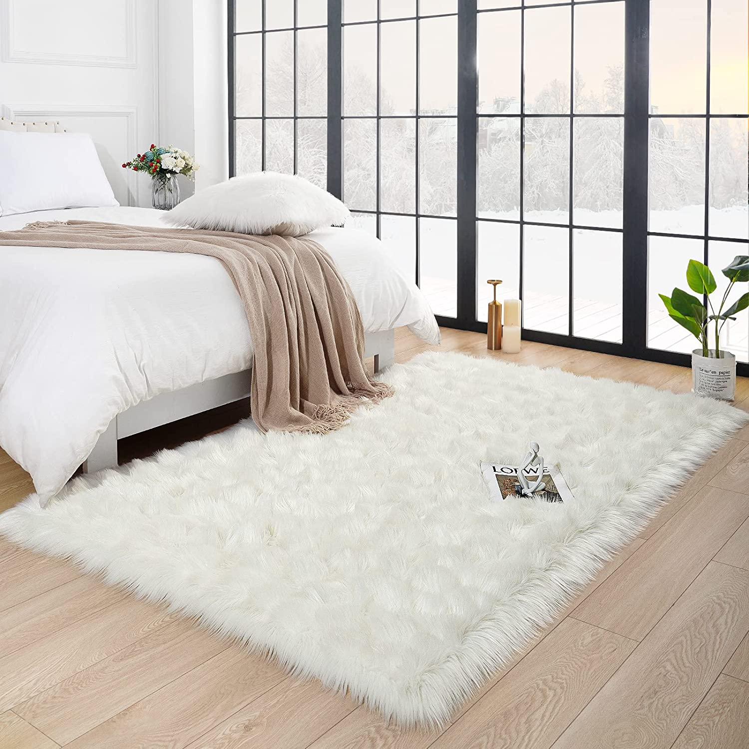 aesthetic cozy home rug soft stylish design for living room decor