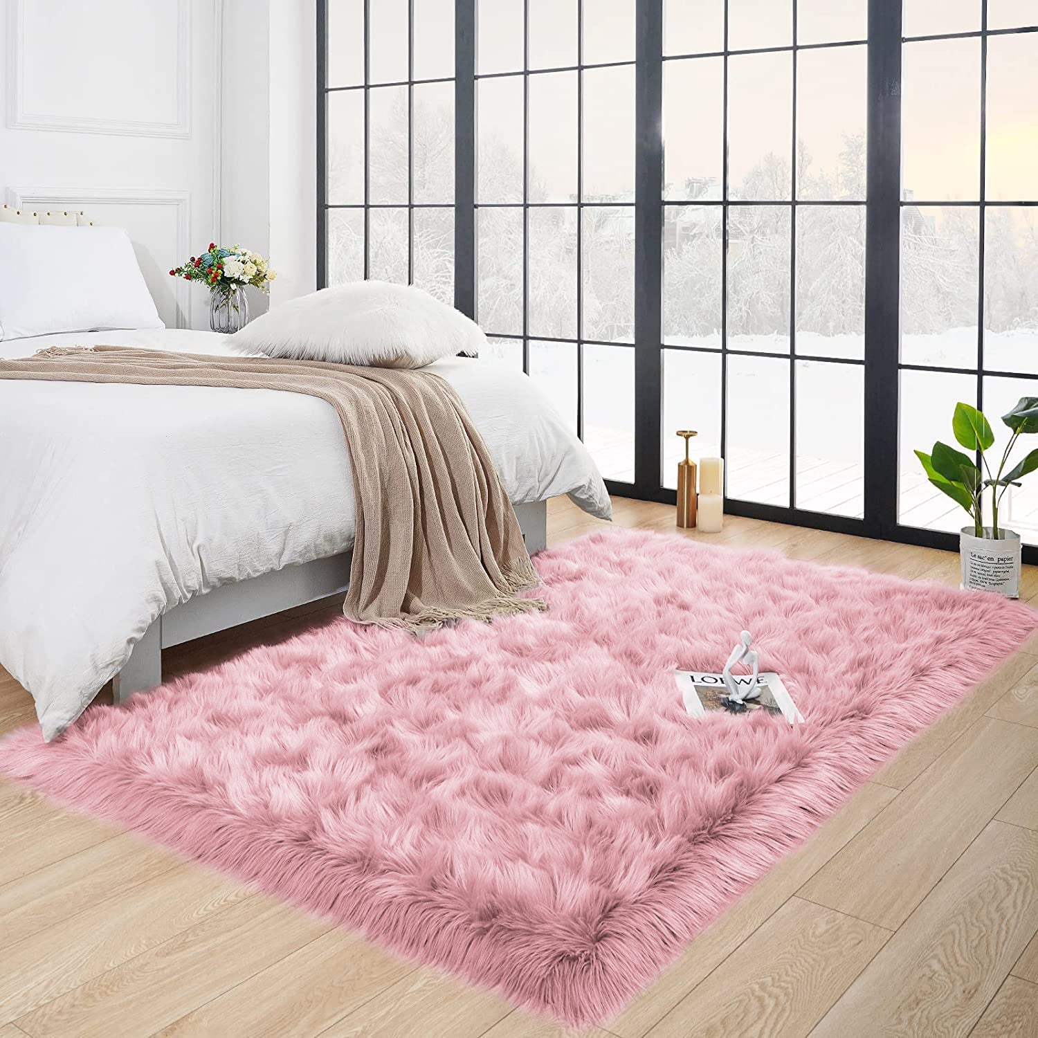 aesthetic cozy home rug soft stylish design for living room decor