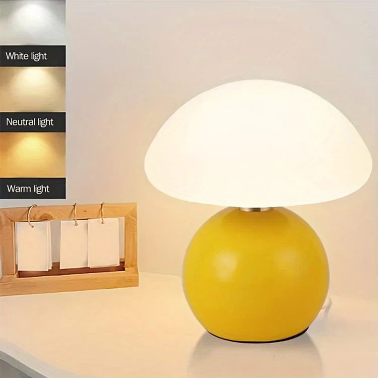 elegant french mushroom lamp