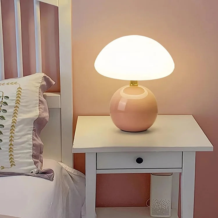 elegant french mushroom lamp