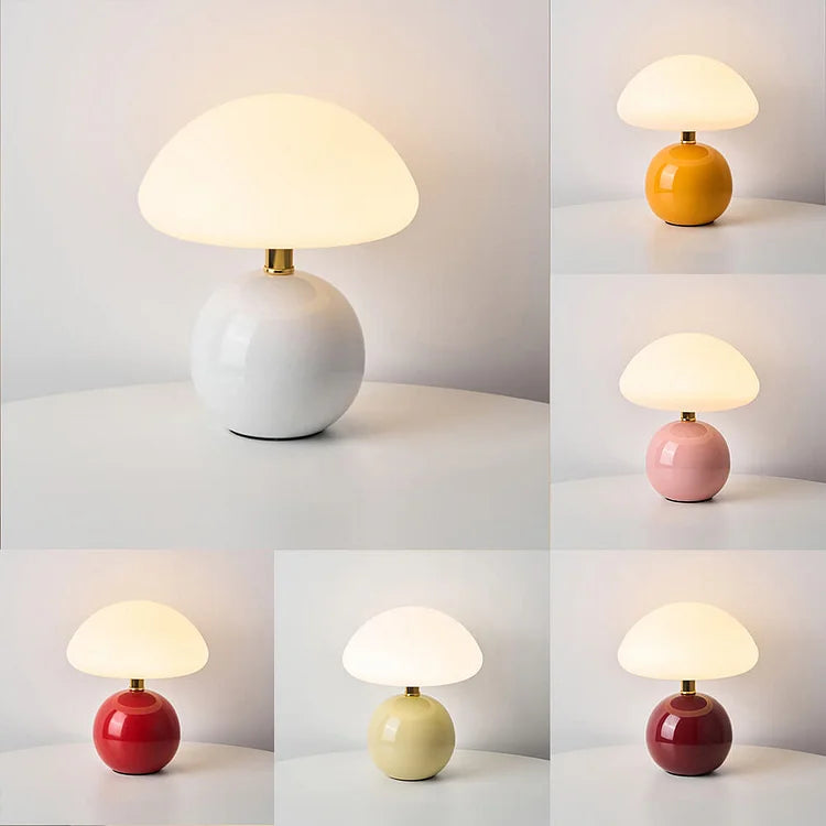 elegant french mushroom lamp