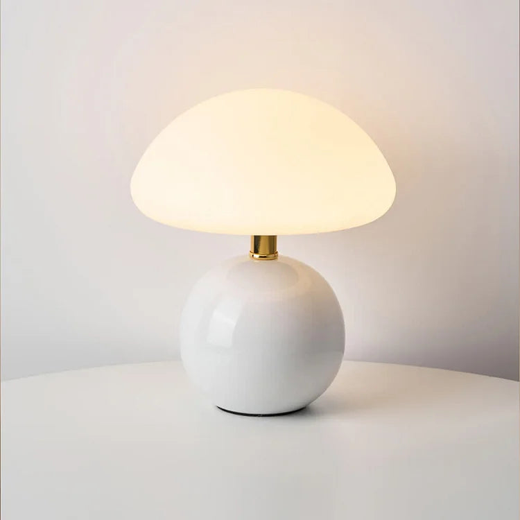 elegant french mushroom lamp