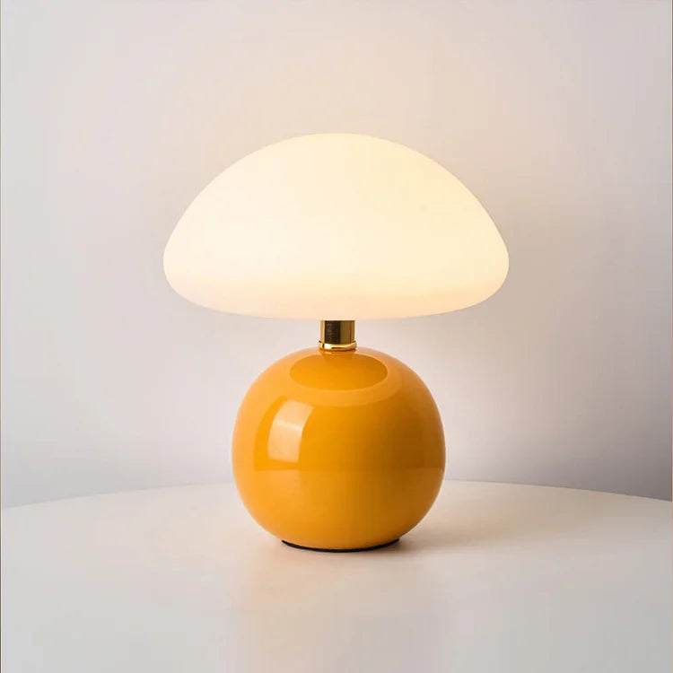 elegant french mushroom lamp