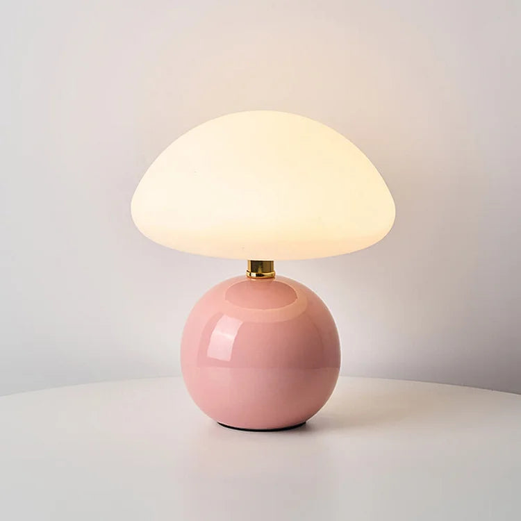 elegant french mushroom lamp