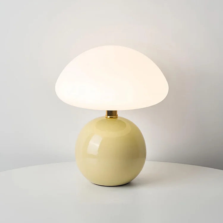elegant french mushroom lamp