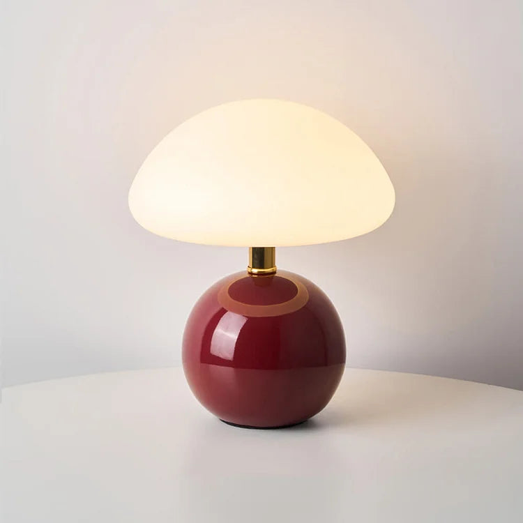 elegant french mushroom lamp