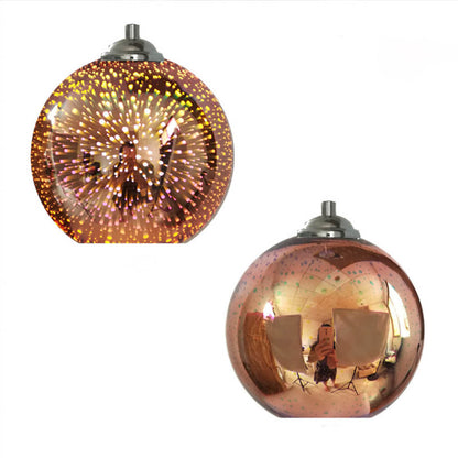 3d fireworks glass pendant light firedrop