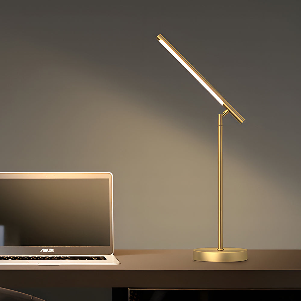 adjustable brass led desk lamp for elegant home workspaces desktable