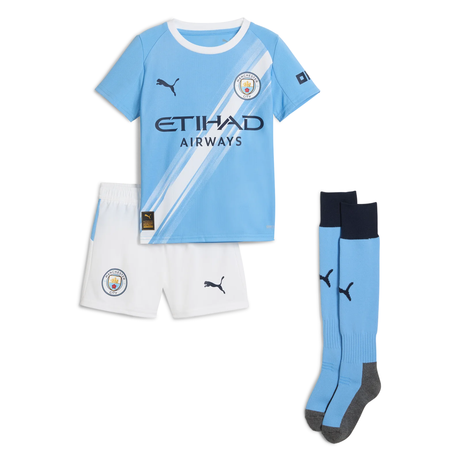 25-26 Manchester City Kids Kit - Home