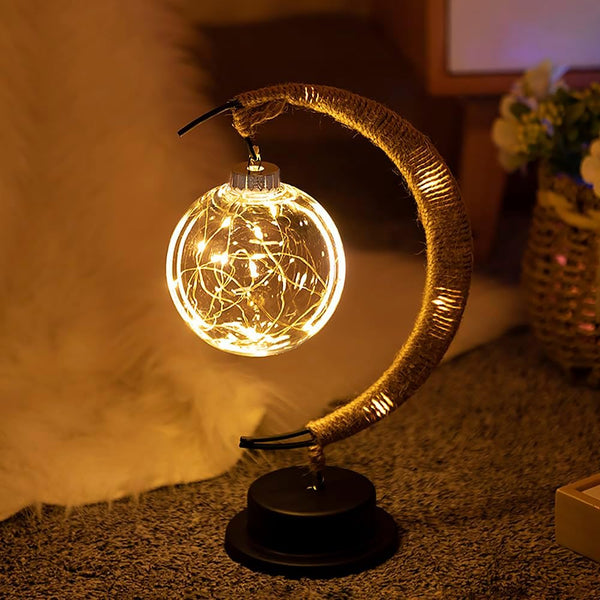 cozy warm glass moon lamp for dreamy ambience moontable
