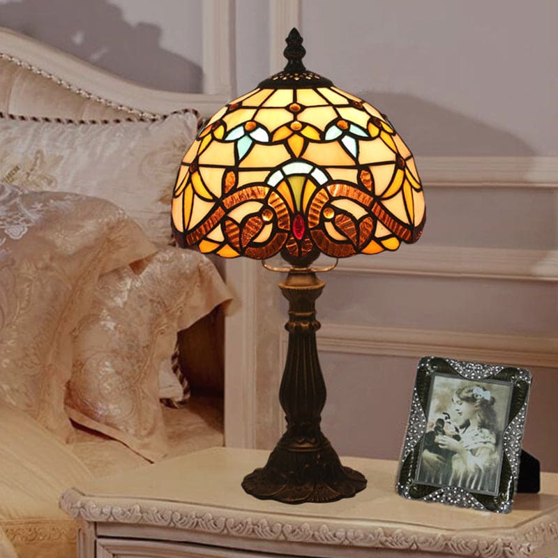 coloured glass table lamp glasstable