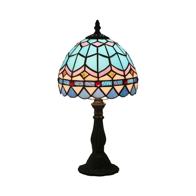coloured glass table lamp glasstable