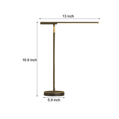 adjustable brass led desk lamp for elegant home workspaces desktable