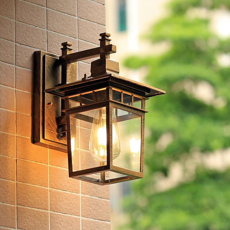 Outdoor Wall Lantern Light - Waterproof Aluminum - For Garden and Exterior Wall