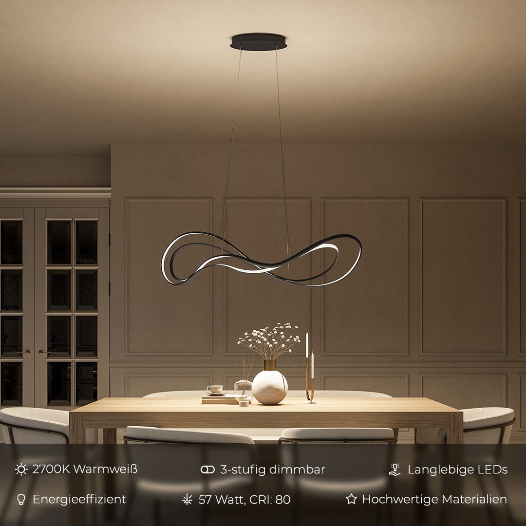 Sleek Dimmable LED Pendant Lamp for a Cozy Modern Home - DimDrop