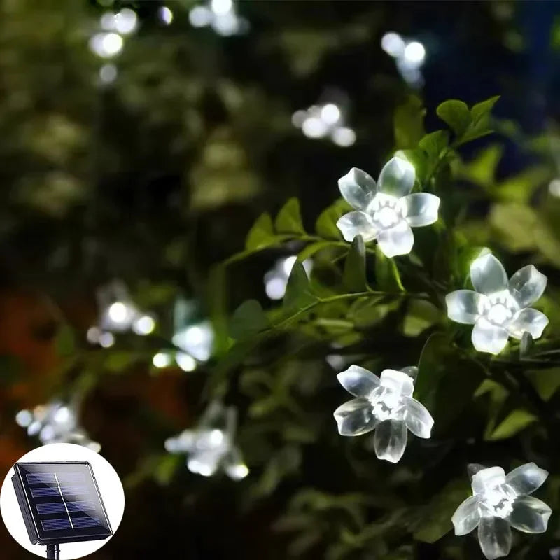 solar powered garden flower lights flowerlume