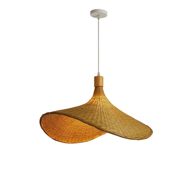 bamboo woven pendant light bamboodrop