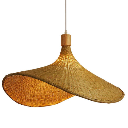 bamboo woven pendant light bamboodrop