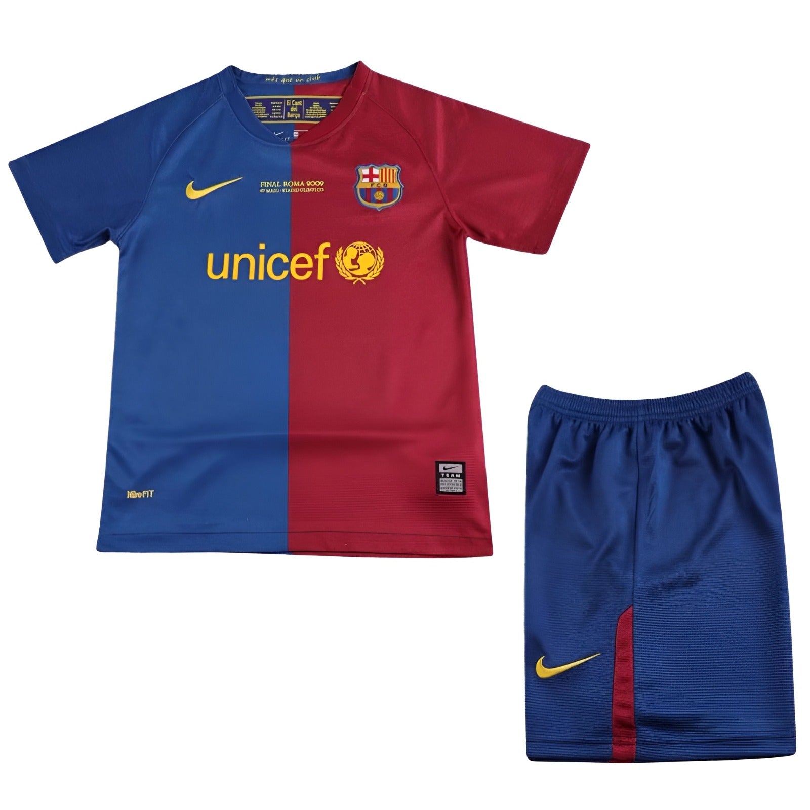 Barcelona 2008-2009 Home Kids Retro Football Kit
