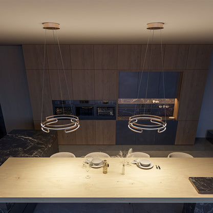 contemporary metal hanging light metaldrop