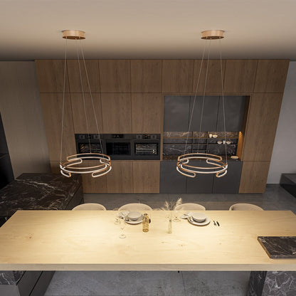 contemporary metal hanging light metaldrop