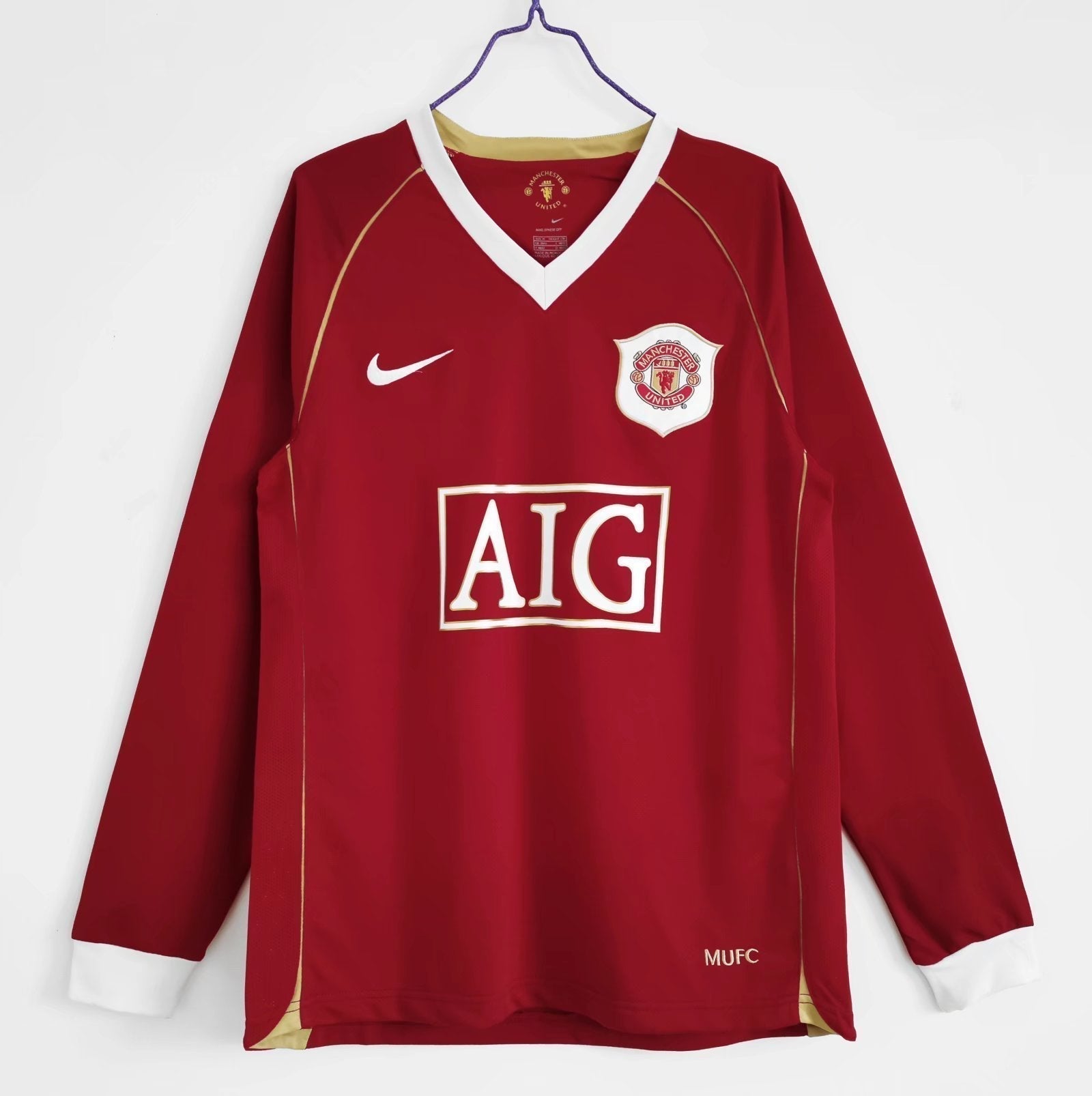 Manchester United Retro Shirt 2006-2007 - Long Sleeve Home