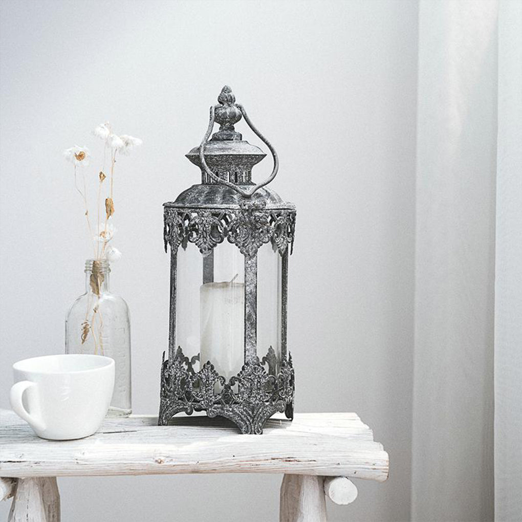 Frozen Ornate Vintage Antique Candle Lantern