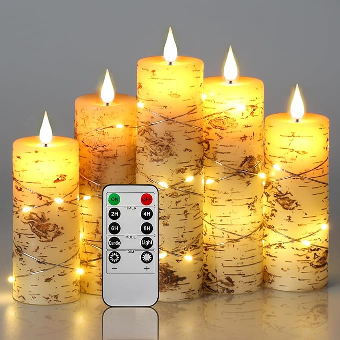 wireless led tea lights realistic flickering flame for home events