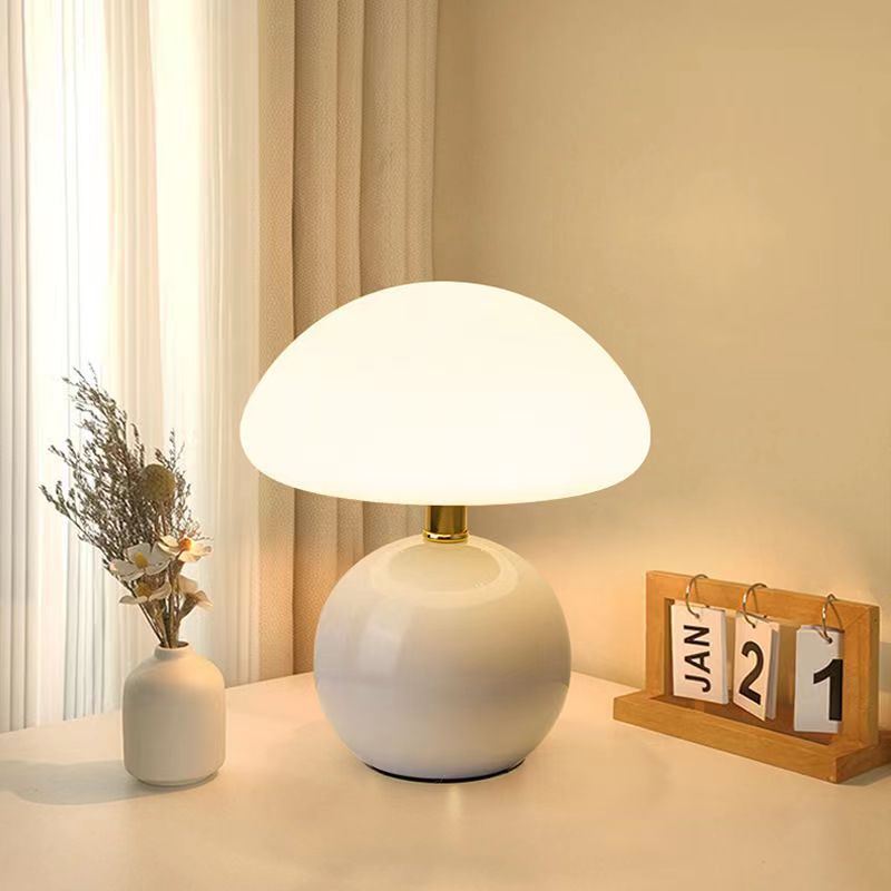 elegant french mushroom lamp